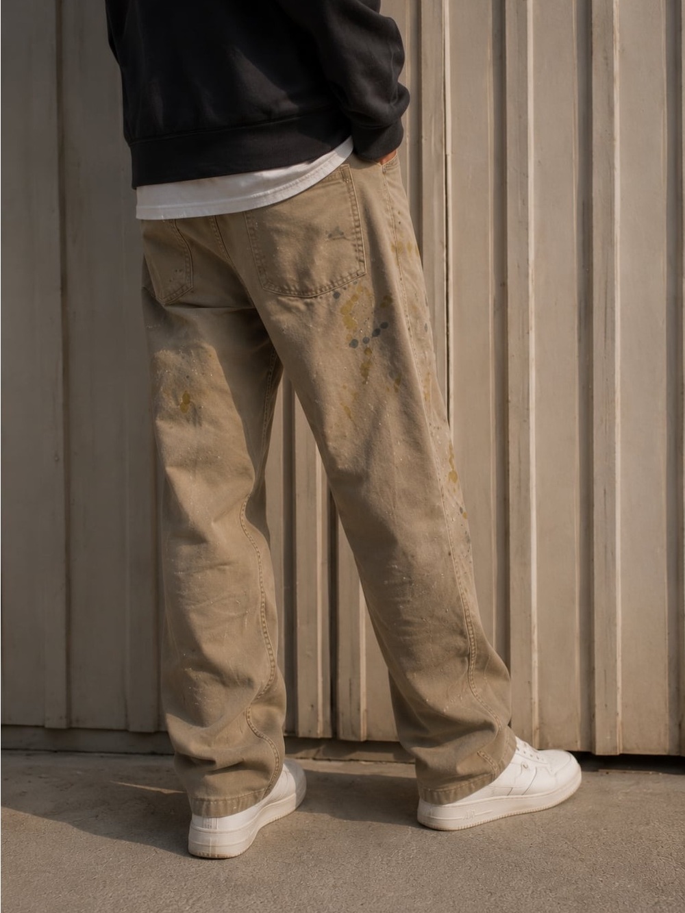 Polo Ralph Lauren Distressed Paint Splatter Carpenter Chino Pants 38x30